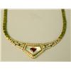 Image 2 : AN 18K YELLOW GOLD, RUBY, AND DIAMOND N