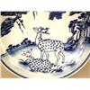 Image 2 : A BLUE AND WHITE STAG DECORATED SHALLOW