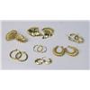 Image 1 : SIX PAIRS OF YELLOW GOLD EARRINGS