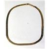 Image 1 : A 14K YELLOW GOLD FLAT NECKLACE