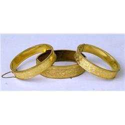A GROUP OF THREE VICTORIAN BANGLE BRACE