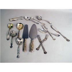 NINETEEN MISCELLANEOUS STERLING SILVER 