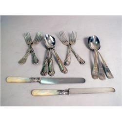 A GROUP OF ANTIQUE FLATWARE
