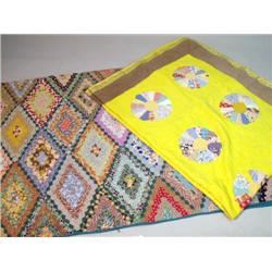 TWO PATCHWORK QUILTS
