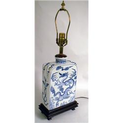 A CERAMIC TEA CADDY