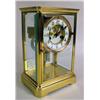 Image 1 : A WATERBURY BRASS AND GLASS MANTLE CLOC