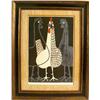 Image 1 : A FRAMED COLOR WOODBLOCK PRINT ON PAPER