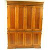 Image 2 : A STAINED WOOD ARMOIRE STYLE ENTERTAINM