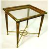 Image 3 : A REGENCY STYLE GLASS AND BRASS BOUND P