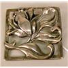 Image 1 : A STERLING SILVER SQUARE STYLIZED FLORA