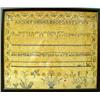 Image 1 : A FRAMED ALPHABET SAMPLER