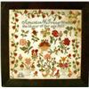 Image 1 : A FRAMED WOOL ON LINEN SAMPLER