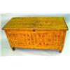 Image 2 : A RED AND YELLOW PAINTED COMB DECORATED