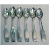 Image 1 : A SET OF SIX COIN SILVER SPOONS