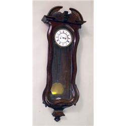 A MAHOGANY VIENNA REGULATOR WALL CLOCK