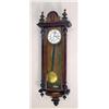 Image 1 : A FIGURED WALNUT VIENNA REGULATOR WALL 