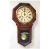 Image 1 : A CARVED OAK REGULATOR WALL CLOCK