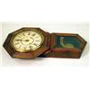 Image 3 : A CARVED OAK REGULATOR WALL CLOCK