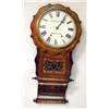 Image 1 : AN INLAID WALNUT REGULATOR WALL CLOCK