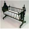 Image 1 : A TURNED MAPLE SELF-ROCKING CRADLE