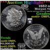 Image 1 : ***Auction Highlight*** 1882-s Morgan Dollar $1 Graded GEM+ DMPL BY USCG (fc)