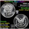 Image 1 : ***Auction Highlight*** 1881-s Morgan Dollar $1 Graded GEM++ DMPL By USCG (fc)