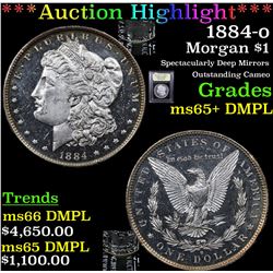 ***Auction Highlight*** 1884-o Morgan Dollar $1 Graded GEM+ DMPL By USCG (fc)