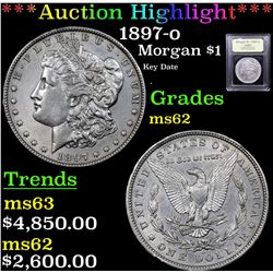 ***Auction Highlight*** 1897-o Morgan Dollar $1 Graded Select Unc By USCG (fc)