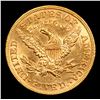 Image 3 : ***Auction Highlight*** 1886-p Gold Liberty Half Eagle $5 Graded Select Unc By USCG (fc)