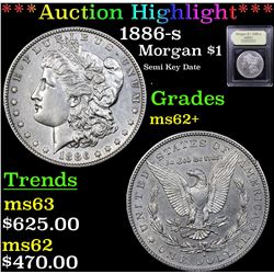 ***Auction Highlight*** 1886-s Morgan Dollar $1 Graded Select Unc By USCG (fc)