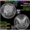 Image 1 : ***Auction Highlight*** 1881-s Morgan Dollar $1 Graded Choice Unc+ DMPL By USCG (fc)
