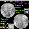 Image 1 : ***Auction Highlight*** 1878-p Rev '79 Vam 223 I5 R5 Morgan Dollar $1 Graded Choice Unc By USCG (fc)