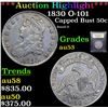 Image 1 : ***Auction Highlight*** 1830 O-101 Capped Bust Half Dollar 50c Graded Select AU By USCG (fc)