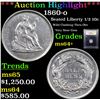 Image 1 : ***Auction Highlight*** 1860-o Seated Liberty Half Dime 1/2 10c Graded Choice+ Unc By USCG (fc)