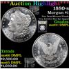 Image 1 : ***Auction Highlight*** 1880-s Morgan Dollar $1 Graded GEM+ DMPL By USCG (fc)