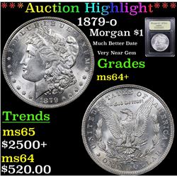 ***Auction Highlight*** 1879-o Morgan Dollar $1 Graded Choice+ Unc By USCG (fc)