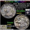 Image 1 : ***Auction Highlight*** 1921 Alabama 2x2 Old Commem Half Dollar 50c Graded Choice+ Unc By USCG (fc)