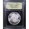 Image 4 : ***Auction Highlight*** 1884-cc Morgan Dollar $1 Graded Choice Unc+ DMPL By USCG (fc)