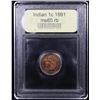 Image 4 : ***Auction Highlight*** 1891 Indian Cent 1c Graded GEM Unc RB By USCG (fc)