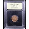 Image 4 : ***Auction Highlight*** 1865 Indian Cent 1c Graded Choice+ Unc RB By USCG (fc)