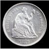 Image 2 : ***Auction Highlight*** 1871-s Seated Liberty Half Dime 1/2 10c Graded Select+ Unc By USCG (fc)