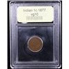 Image 4 : ***Auction Highlight*** 1877 Indian Cent 1c Graded vg+ By USCG (fc)