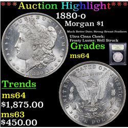 ***Auction Highlight*** 1880-o Morgan Dollar $1 Graded Choice Unc By USCG (fc)