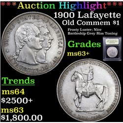 ***Auction Highlight*** 1900 Lafayette Lafayette Dollar $1 Graded Select+ Unc By USCG (fc)