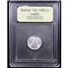Image 4 : ***Auction Highlight*** 1892-p Barber Dime 10c Graded GEM Unc By USCG (fc)