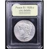 Image 4 : ***Auction Highlight*** 1928-p Peace Dollar $1 Graded Unc Details By USCG (fc)