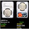 Image 1 : NGC 1902-o Morgan Dollar $1 Graded ms63 BY NGC