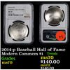 Image 1 : NGC 2014-p Baseball Hall of Fame Modern Commem Dollar $1 Graded ms70 BY NGC