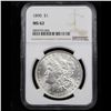 Image 2 : NGC 1890-p Morgan Dollar $1 Graded ms62 By NGC
