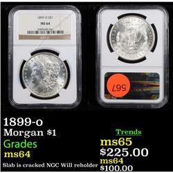 NGC 1899-o Morgan Dollar $1 Graded ms64 By NGC